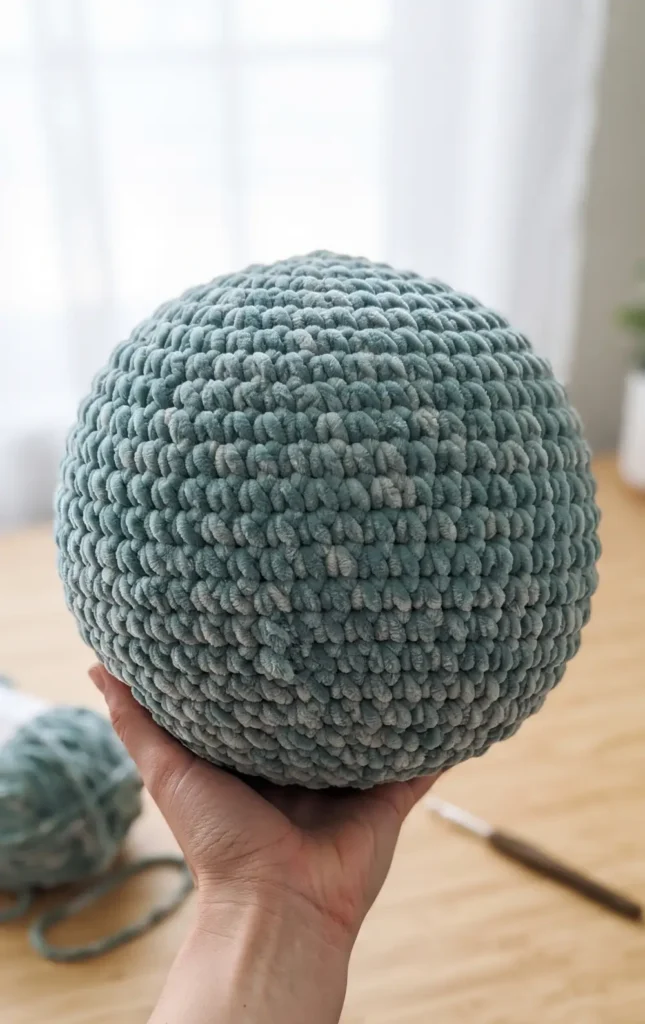 Giant Crochet Frog Plushie