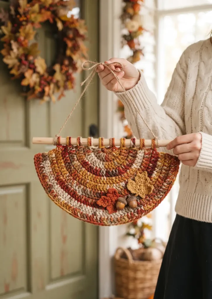 Crochet Fall Door Hanger