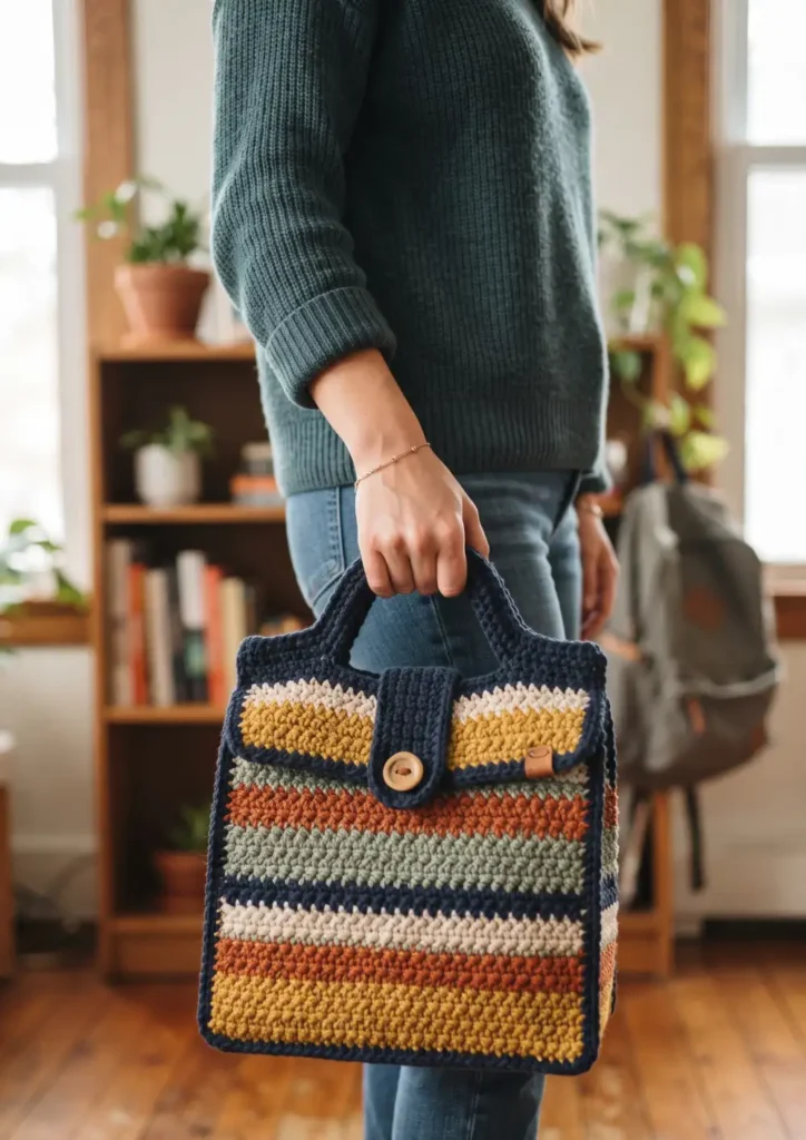 23. Crochet Lunch Bag Pattern