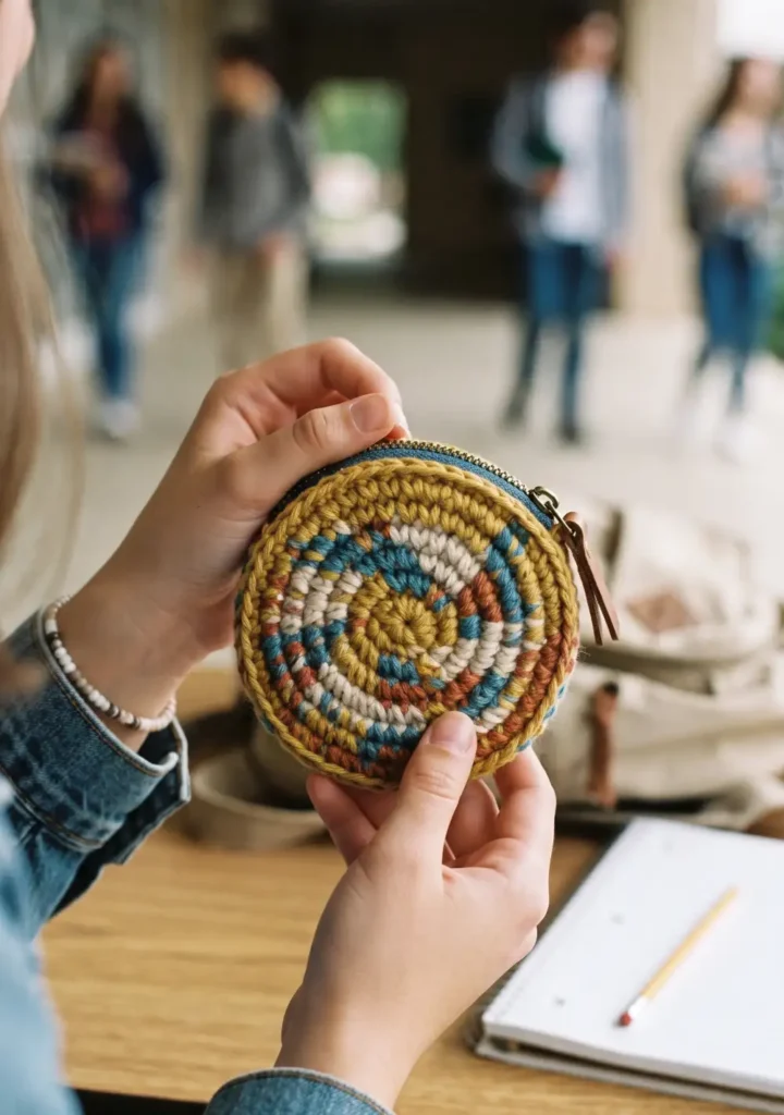 25. Crochet Coin Purse for Lunch Money