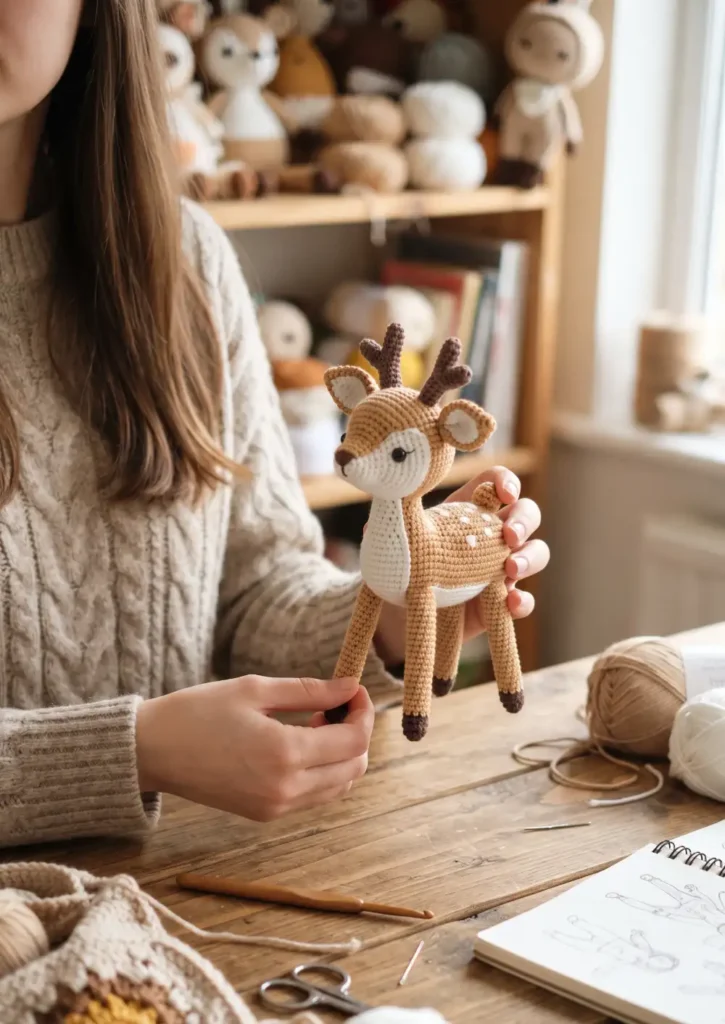 27. Cute Deer Fawn Crochet Project