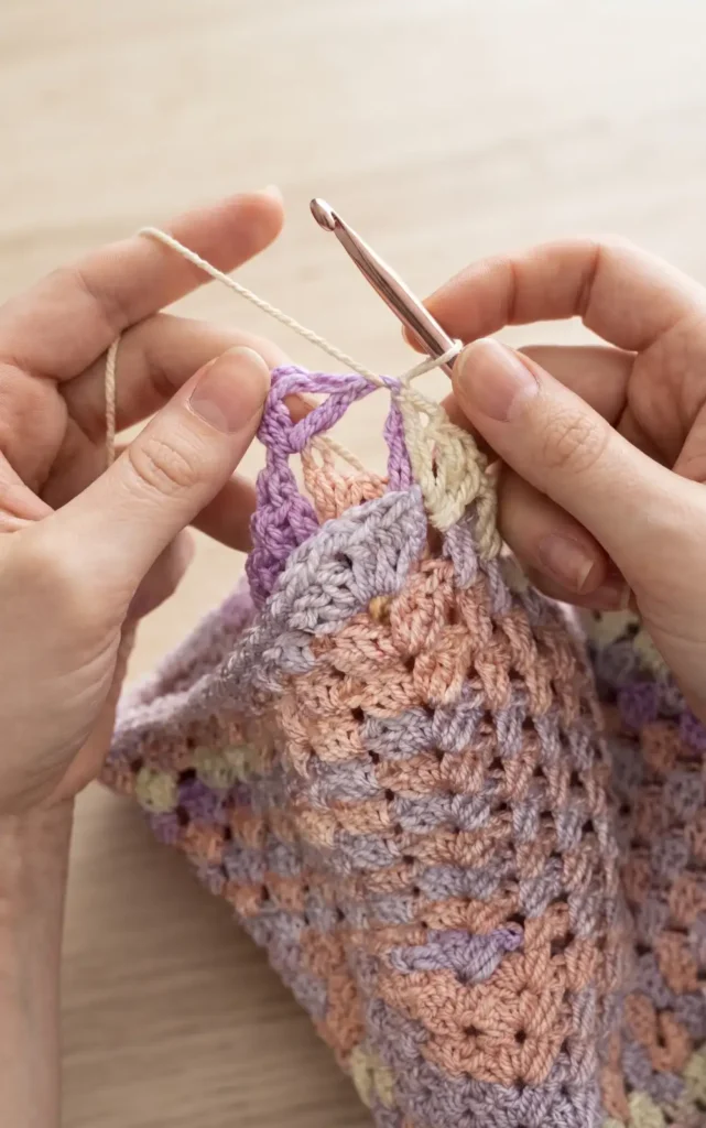 Crochet Granny Hexagon Cardigan