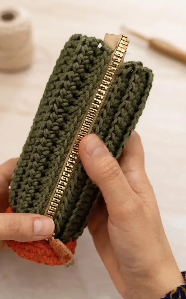 Crochet Pencil Case Shaped Like a Pencil