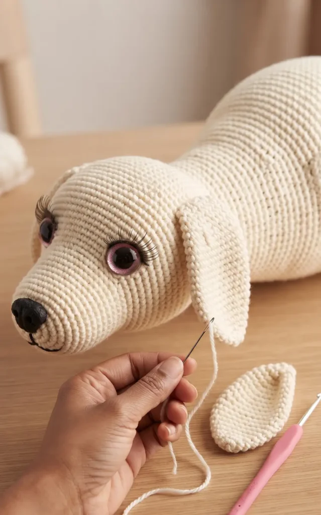 Large Elephant Crochet Plush