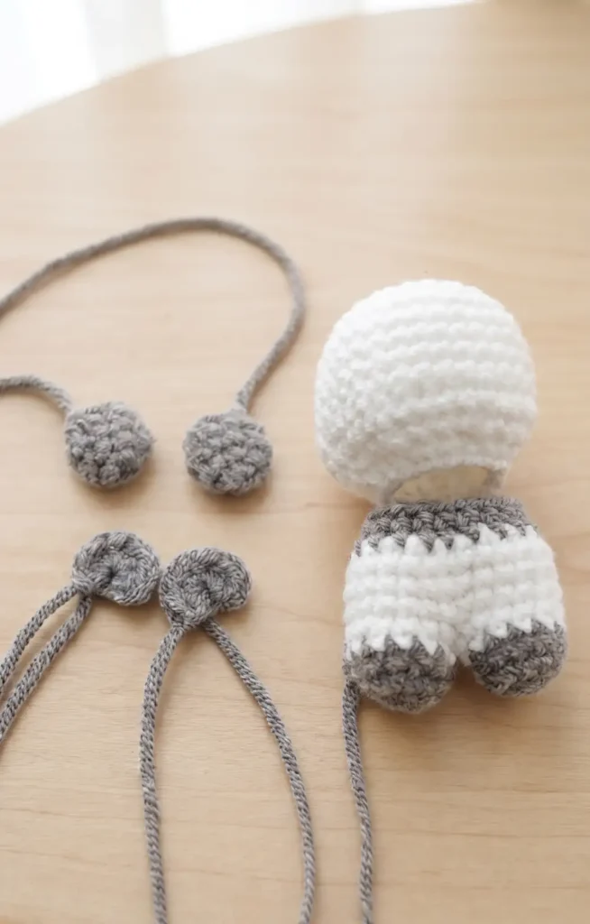 Mini Panda Crochet Keychain