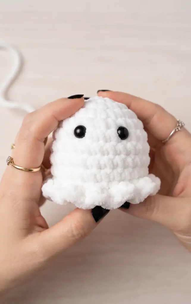 Quick No-Sew Crochet Ghost