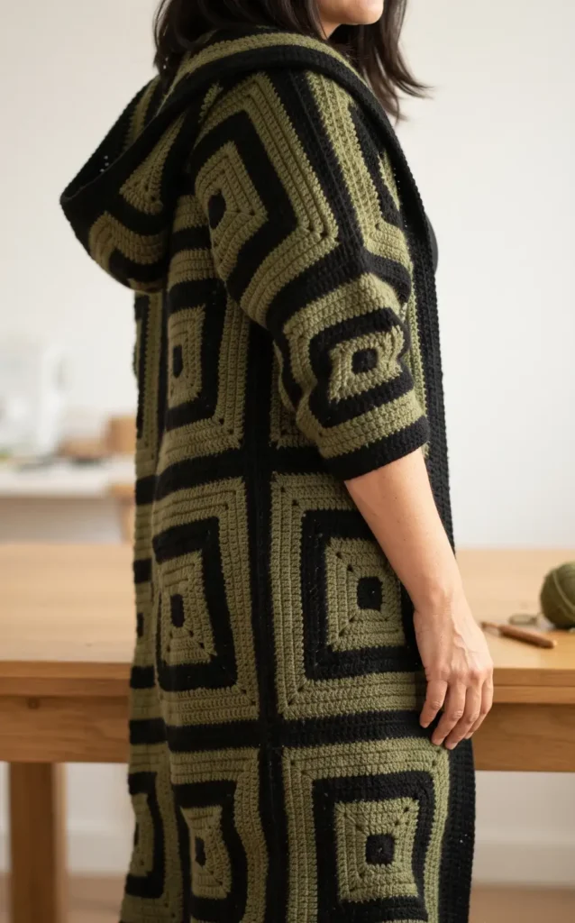 Crochet Granny Square Cardigan