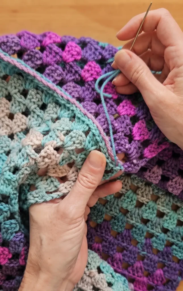 Crochet Granny Stitch Infinity Scarf