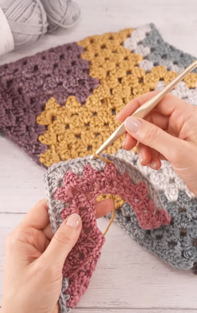 Crochet Granny Stripe Scarf Tutorial