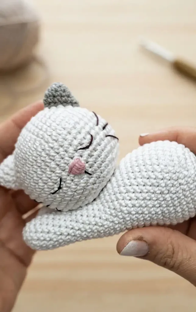 Crochet Sleeping Cat Amigurumi