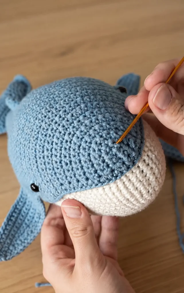 Jumbo Crochet Whale Plush
