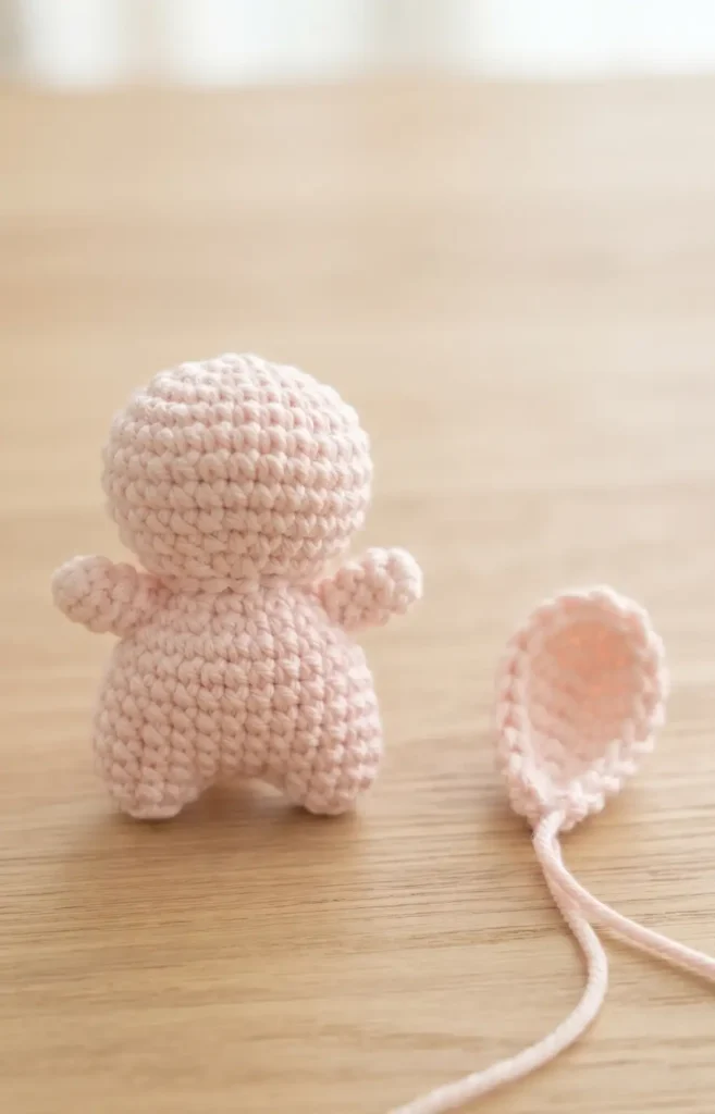 Mini Bunny Crochet Keychain