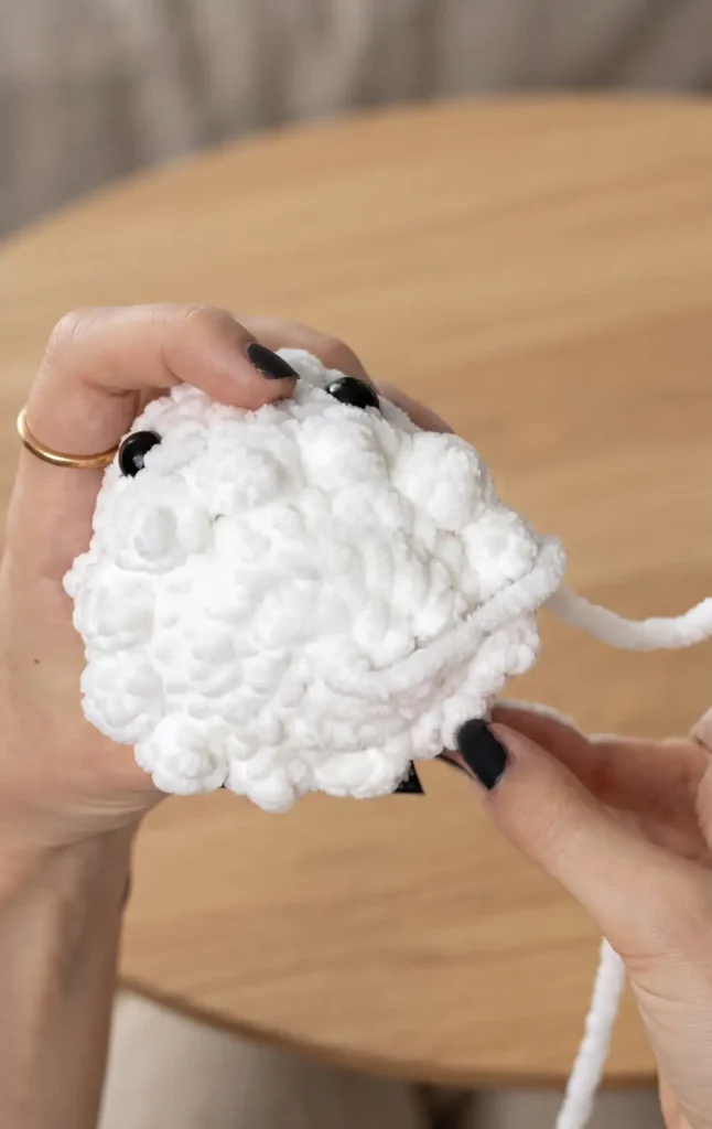 Quick No-Sew Crochet Ghost