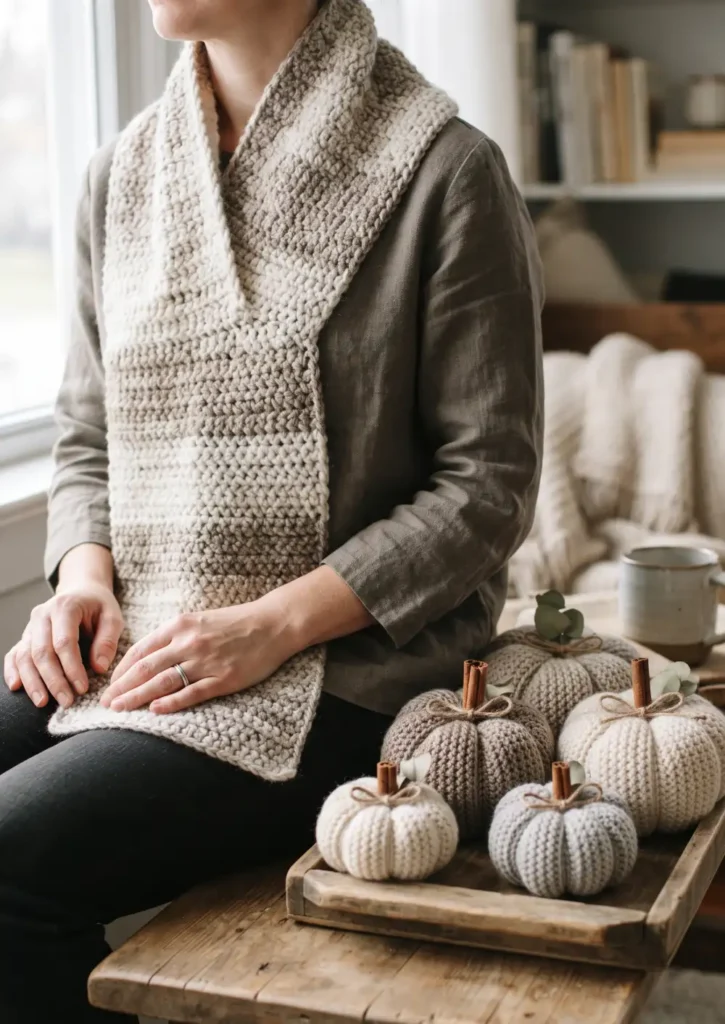 Farmhouse Neutral Pumpkin Set