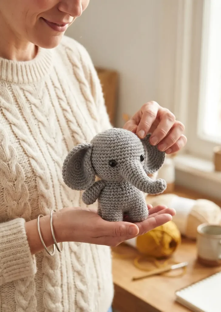 6. Cute Baby Elephant Crochet Pattern