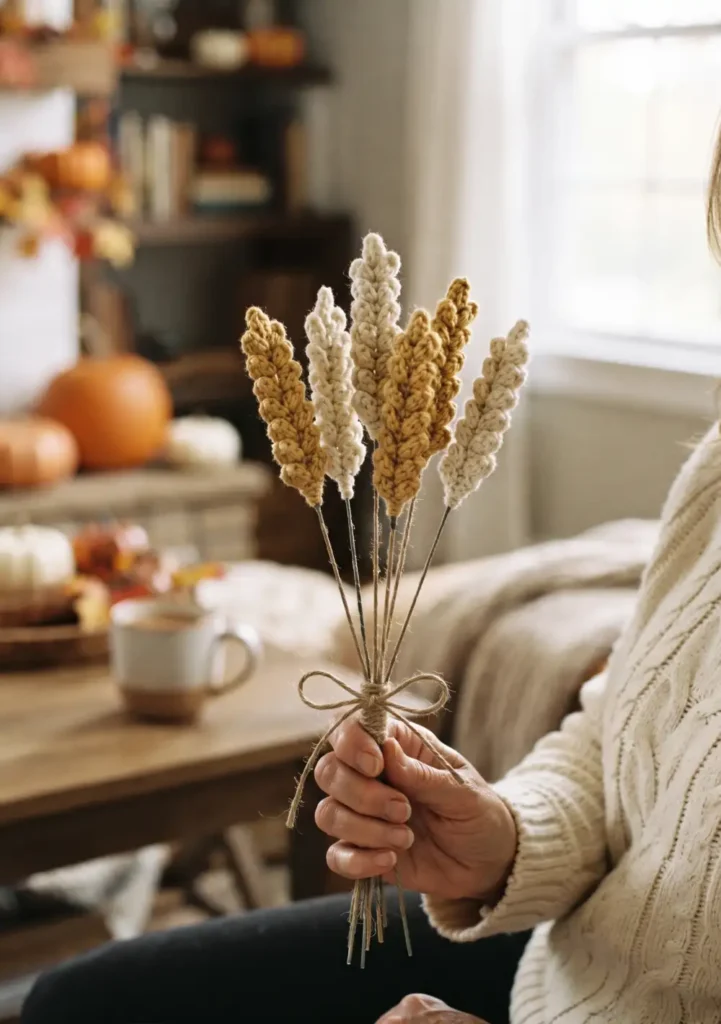 Crochet Wheat Stem Bundle