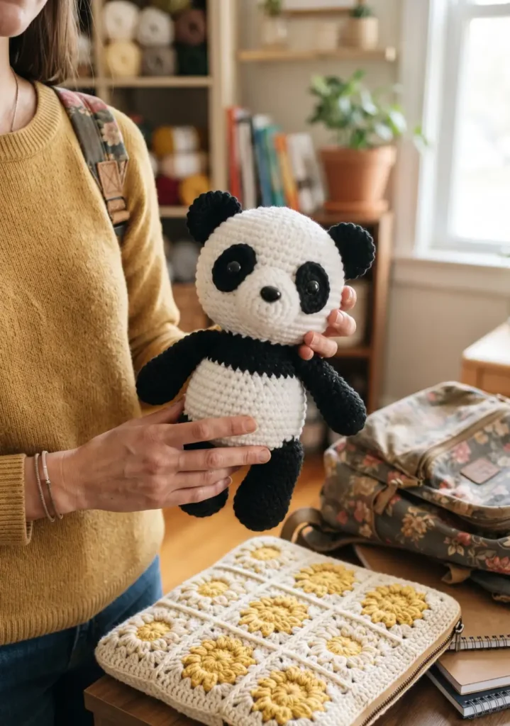 9. Adorable Panda Bear Plush