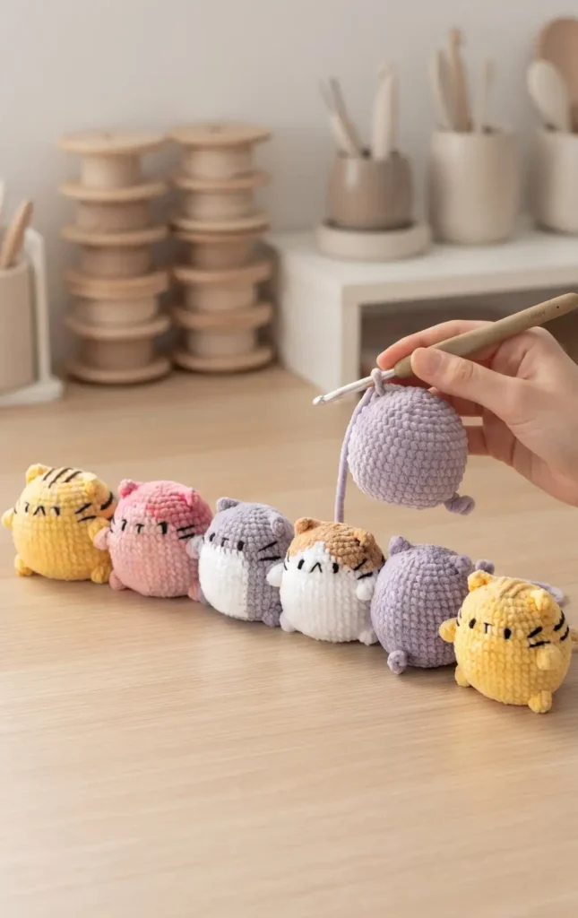 Crochet Chubby Cat Amigurumi
