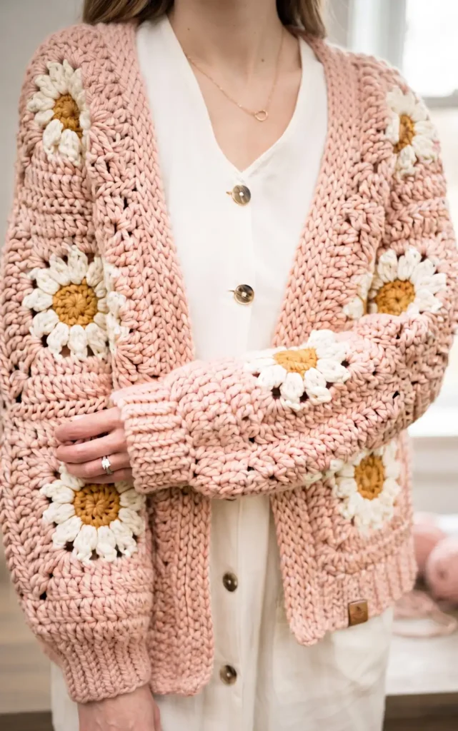 Crochet Cozy Days Daisy Cardigan