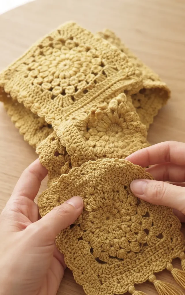 Crochet Fancy Granny Scarf for Beginners