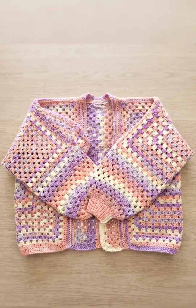 Crochet Granny Hexagon Cardigan