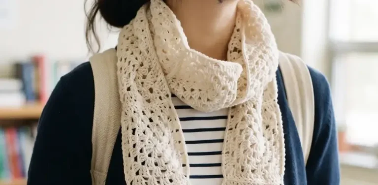 Crochet Granny Square Scarf Patterns