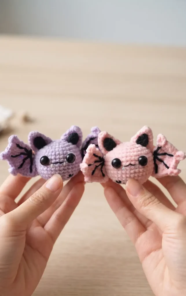 Crochet Plushie BAT keychain
