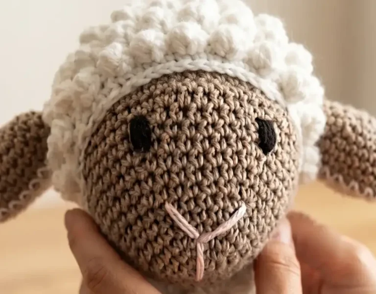 Crochet Sheep Using a Free Amigurumi Pattern