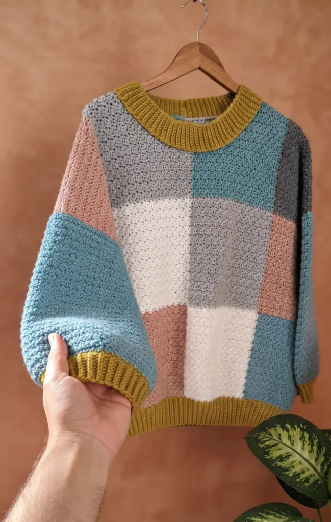 Crochet Unisex Oversize Sweater