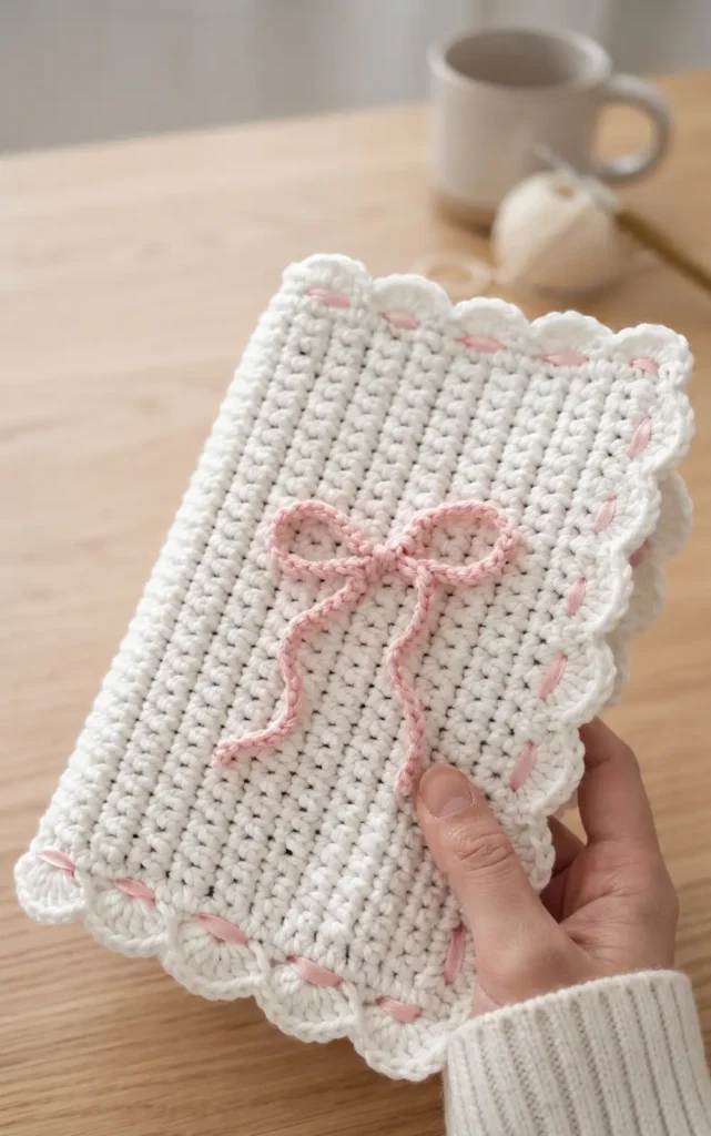 Easy Crochet Book Cover for Beginners