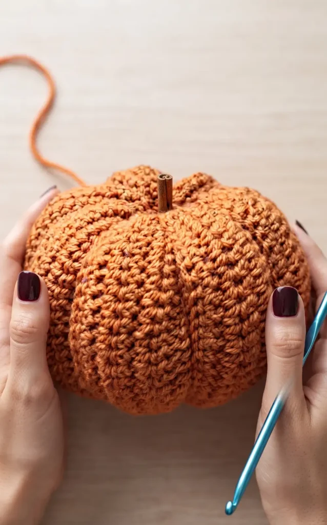 How to make a Crochet Pumpkin
