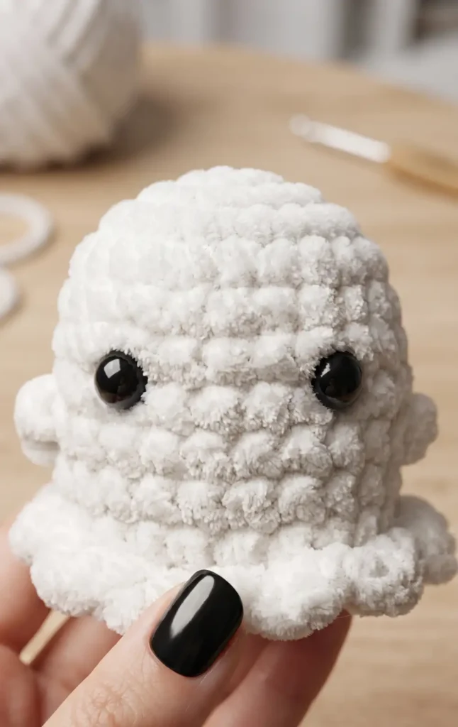 Quick No-Sew Crochet Ghost