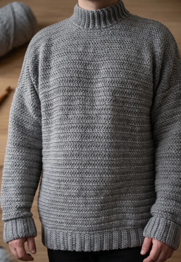 Men's Unisex Pullover Crochet
