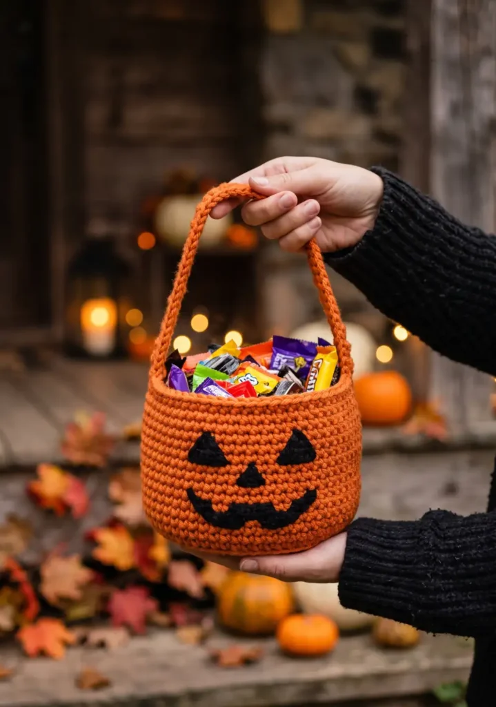 10. Jack-o'-Lantern Basket Pattern