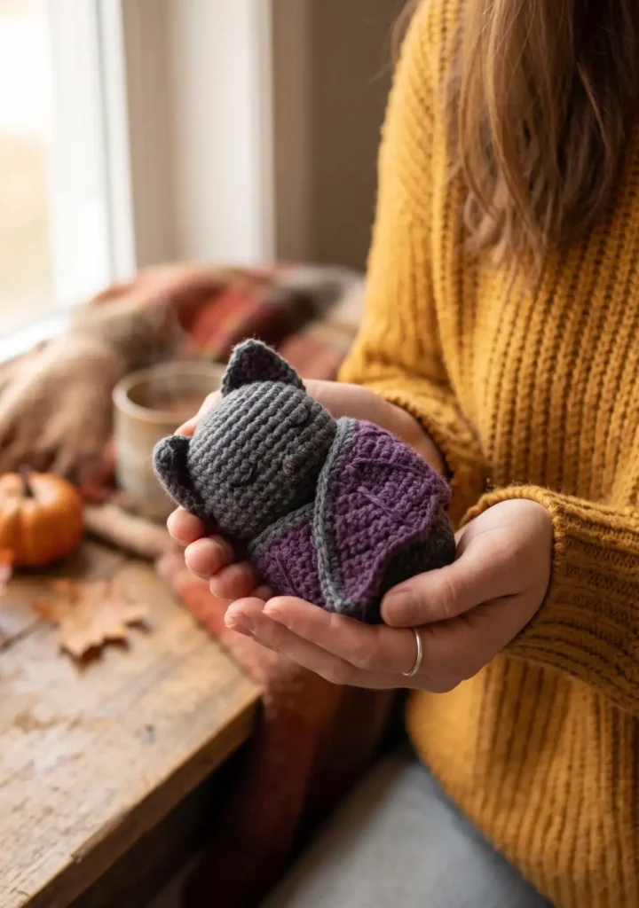 10. Sleeping Bat Amigurumi