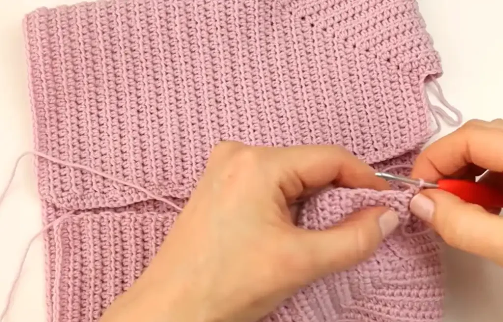 Easy Crochet Baby Cardigan  Step by Step US Terms