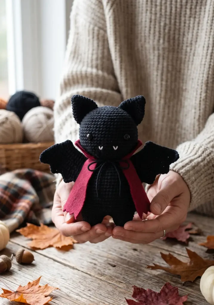 12. Vampire Bat Crochet Toy