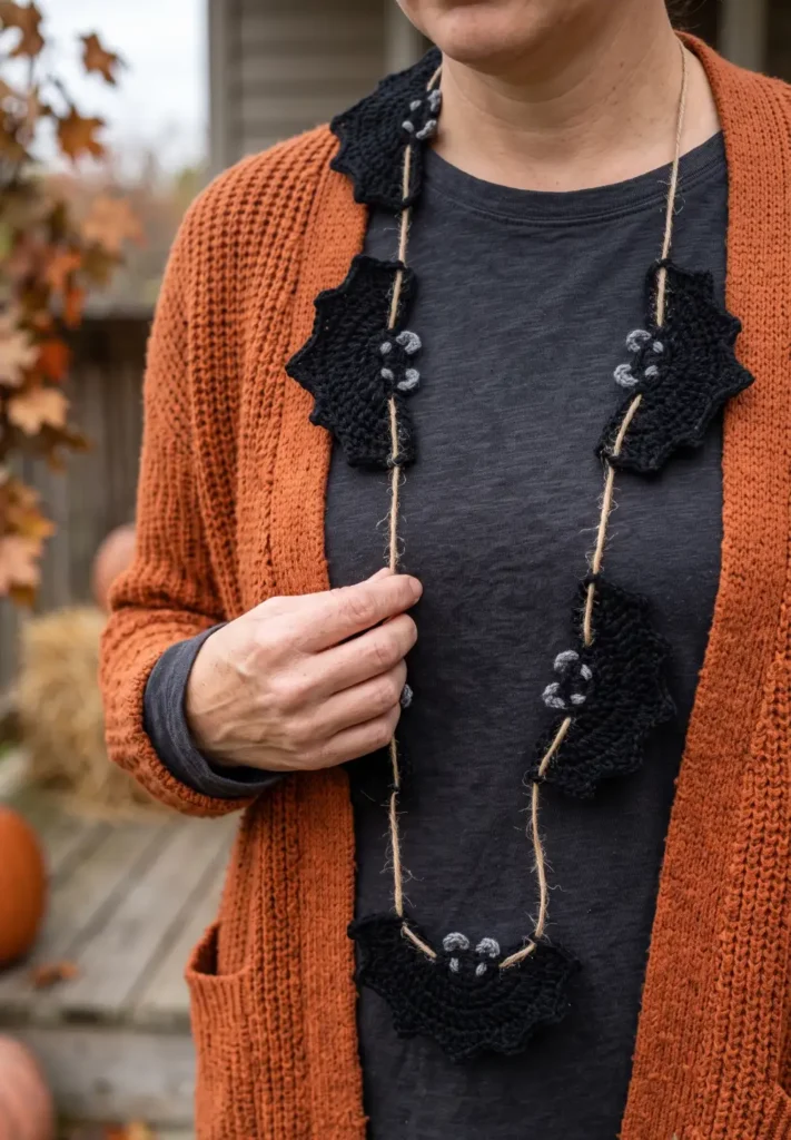 14. Bat Garland Crochet Pattern