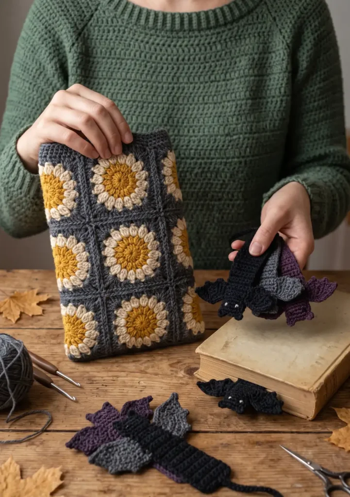 16. Bat Bookmark Crochet Pattern
