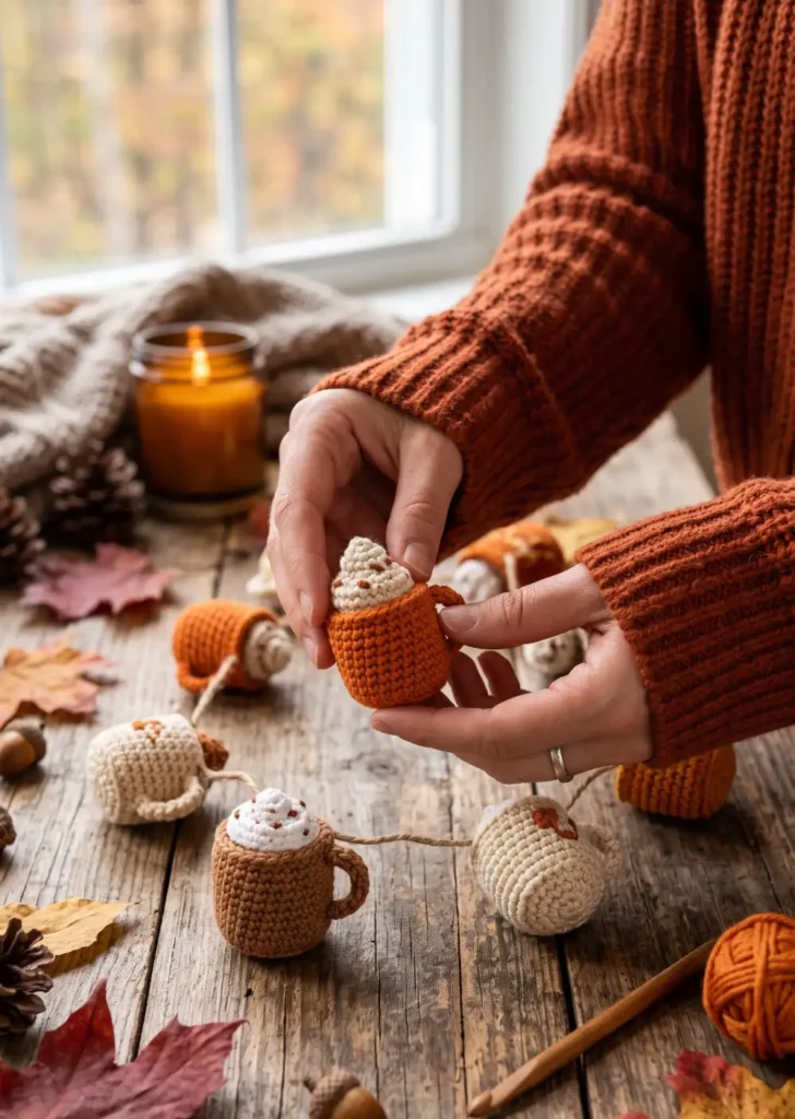 19. Pumpkin Spice Mug Garland
