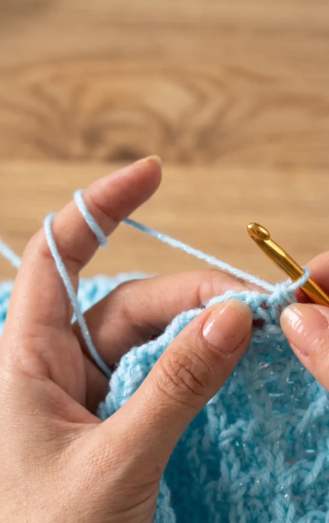 Crochet Easy Waffle Baby Blanket