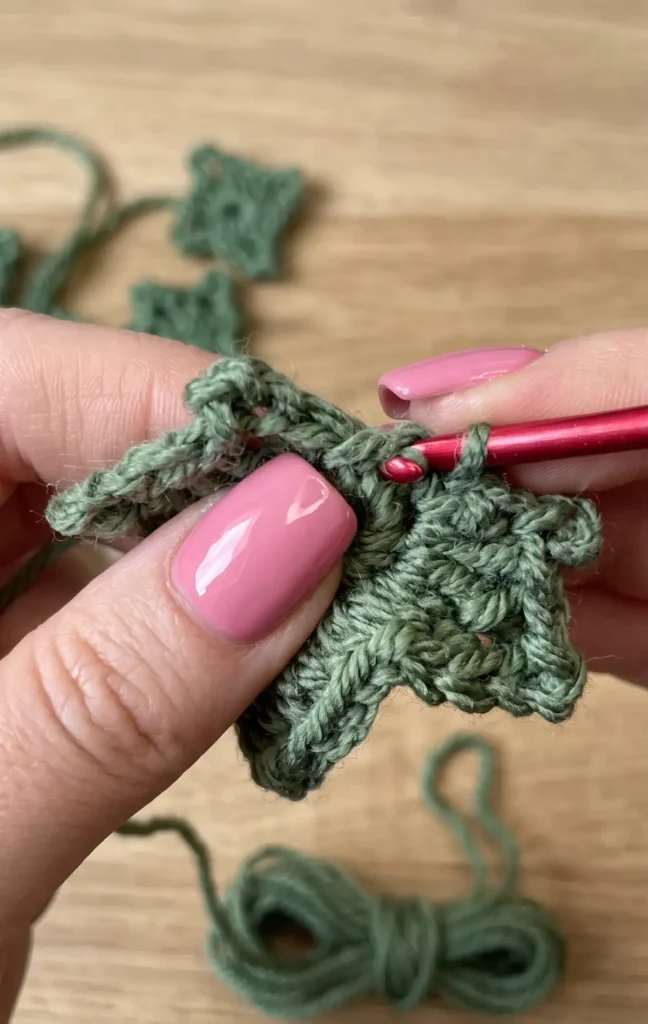 Crochet Maple Leaf Garland