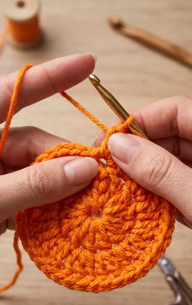 Pumpkin Garland Crochet Tutorial