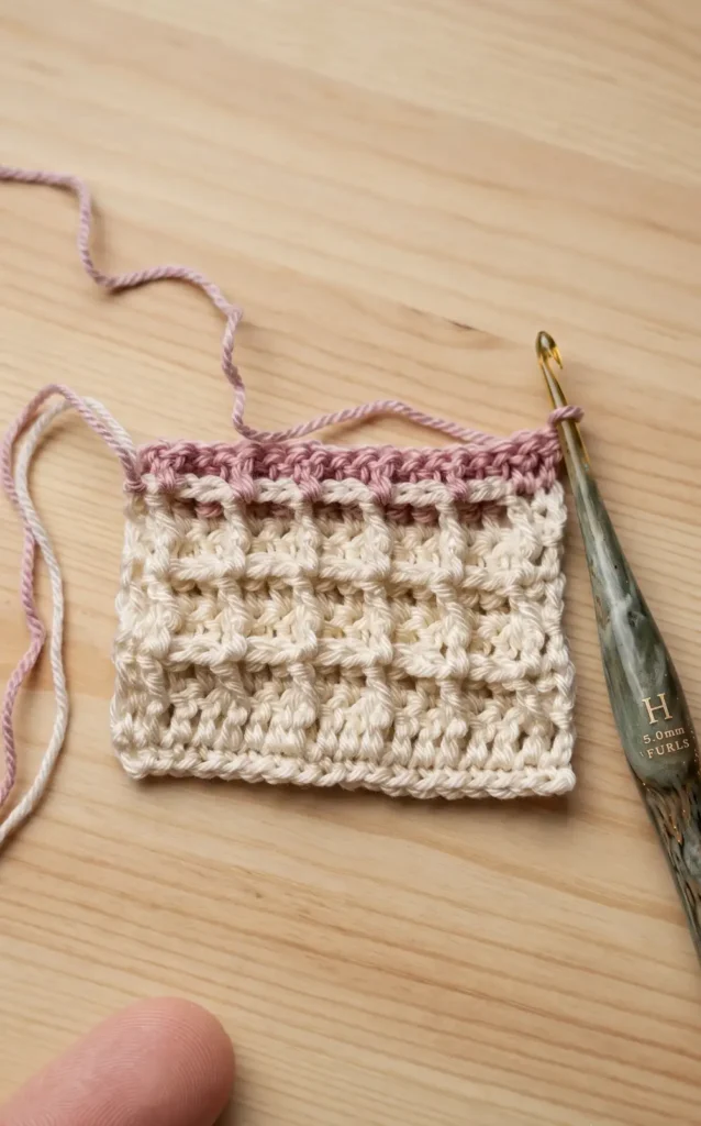 Waffle Stitch Crochet Blanket Tutorial