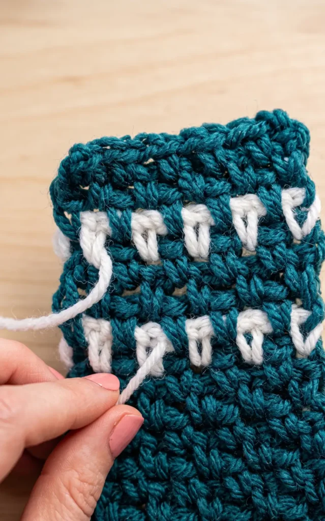 With Love Modern Moss Stitch Baby Blanket