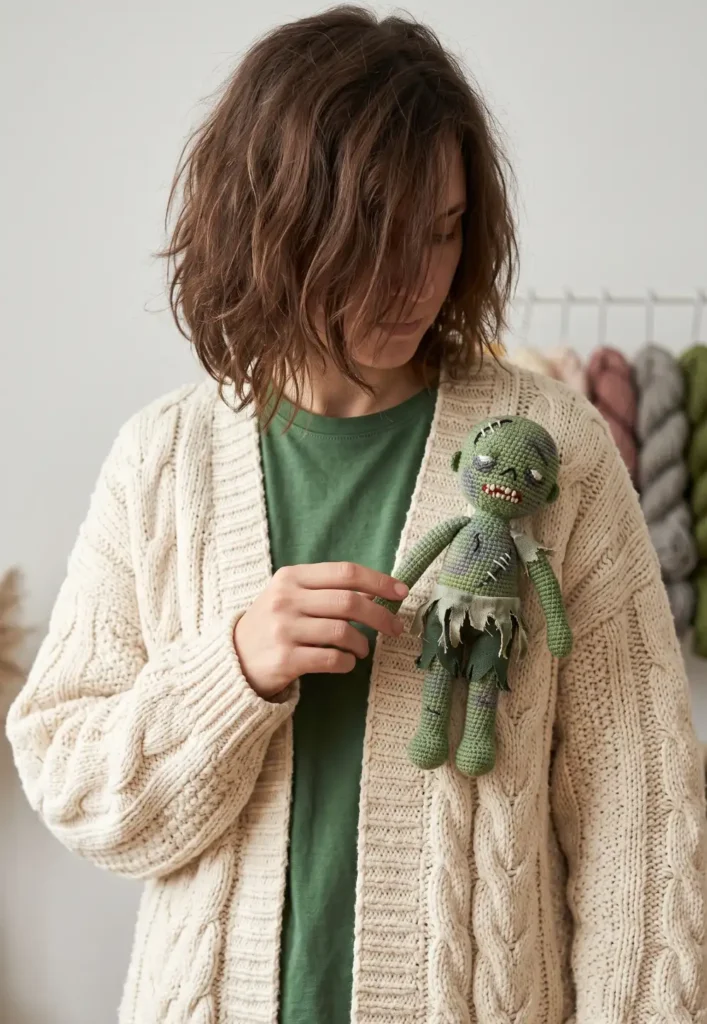 21. Zombie Amigurumi Crochet Pattern