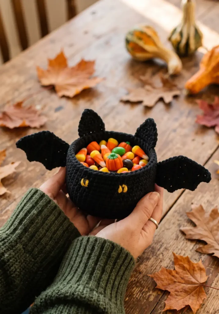 24. Bat Candy Holder Pattern