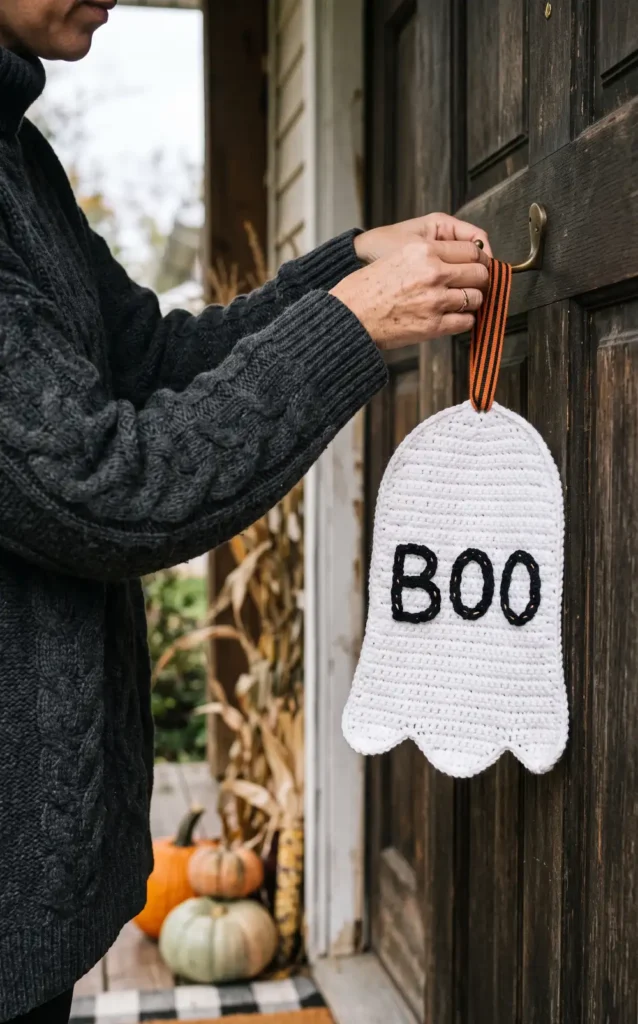 25. Boo Ghost Door Hanger