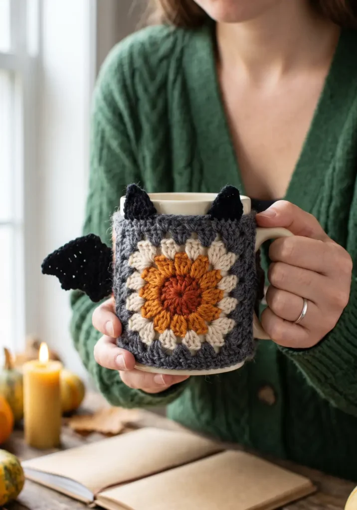 26. Bat Mug Cozy Pattern