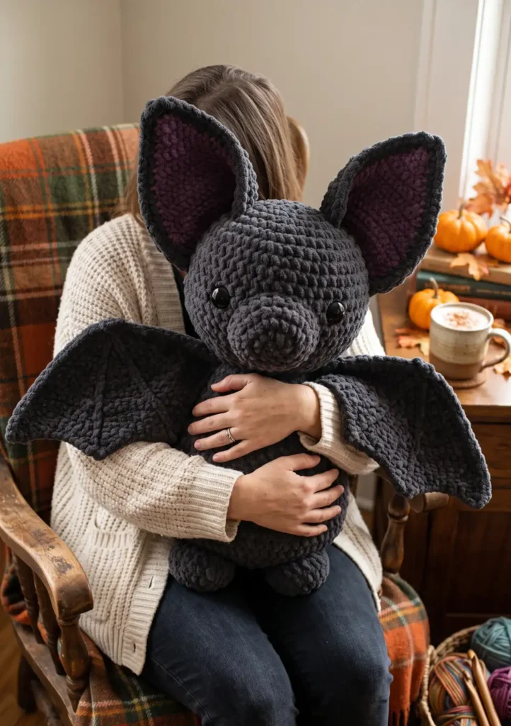 28. Oversized Cuddly Bat Plush